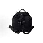 PRADA Re-Nylon silver hardware accessories backpack for men in black